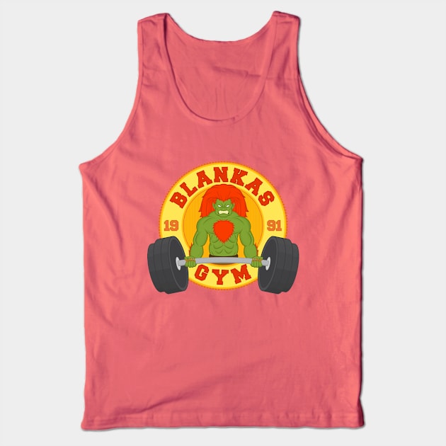 Blankas Gym Tank Top by Woah_Jonny